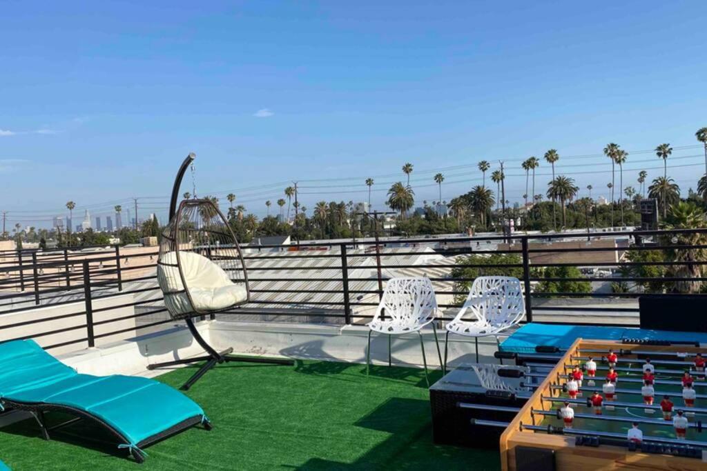 ロサンゼルス 3Bd/3Ba Modern Hollywood Townhouse With Private Rooftopヴィラ エクステリア 写真
